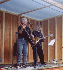 Linq with June Millington at the 1st Annual Meetinghouse Musicfest in 2003